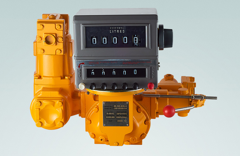M-50-NX-1 Preset Meter with mech anical preset register, printer, strainer, air elimin ator and preset valve